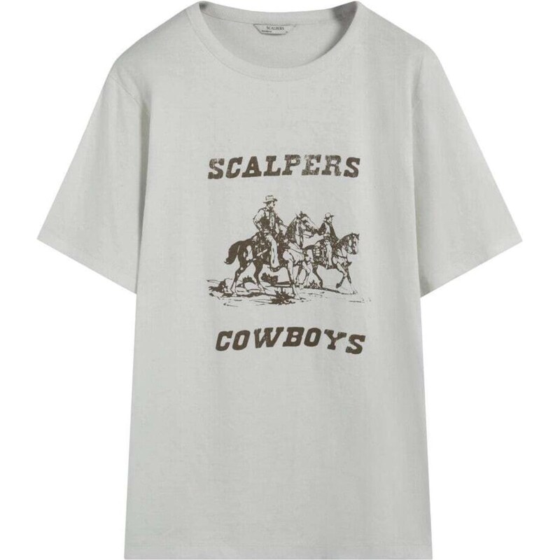 Scalpers Tričko Wboys sivá / antracitová 67103349