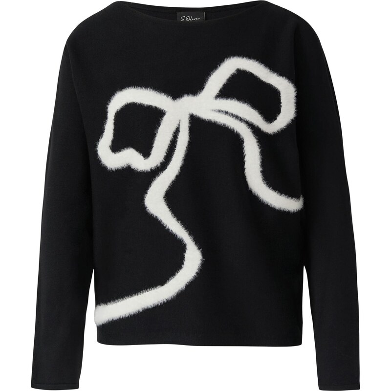 s.Oliver Sveter čierna / biela 67103399