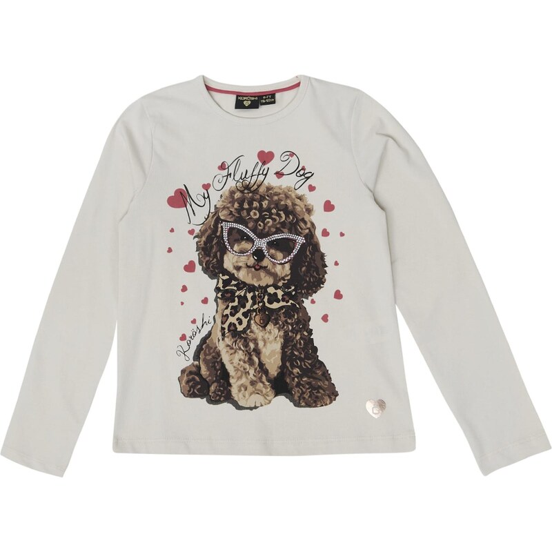 KOROSHI Tričko hnedá / svetlosivá / krvavo červená / strieborná 67103529