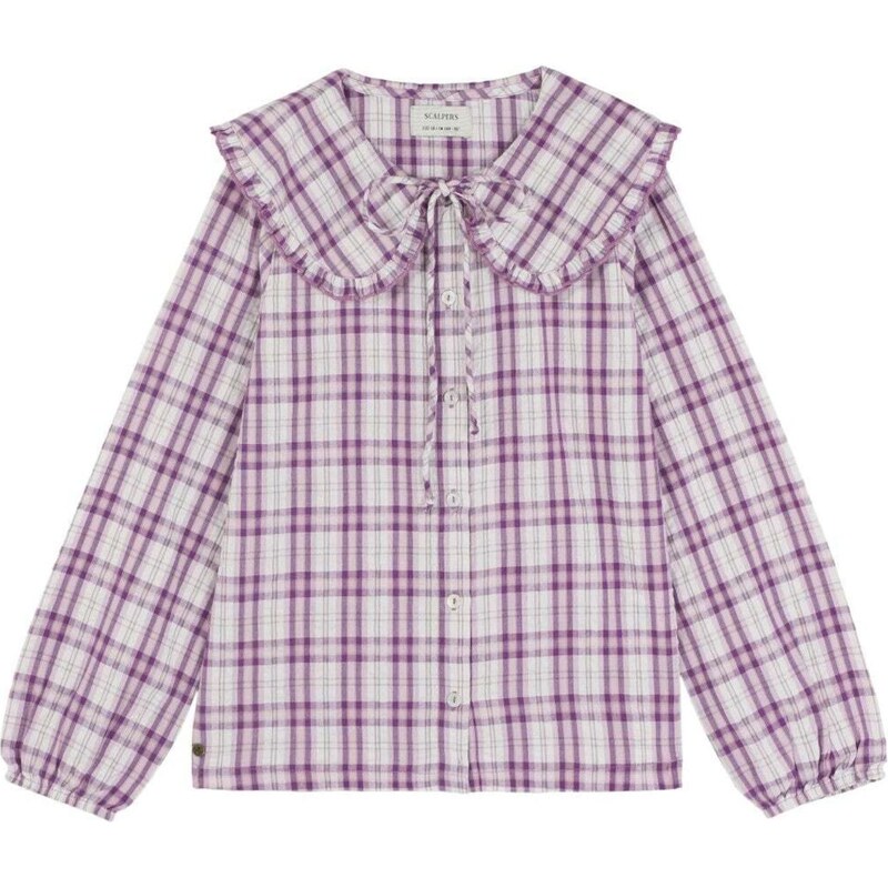 Scalpers Blúzka fialová / orgovánová / prírodná biela 67103601