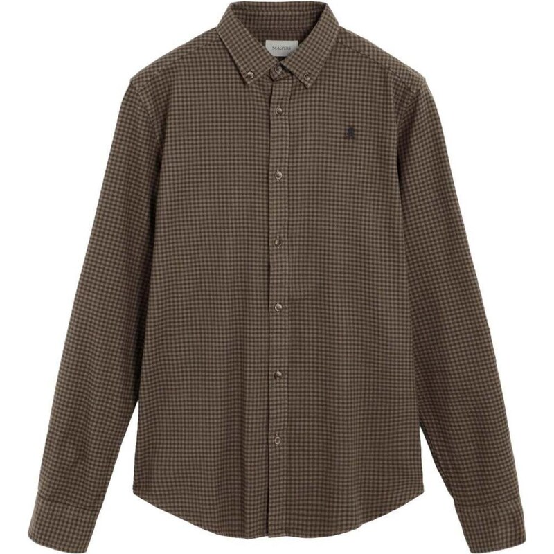 Scalpers Košeľa hnedá 67103632