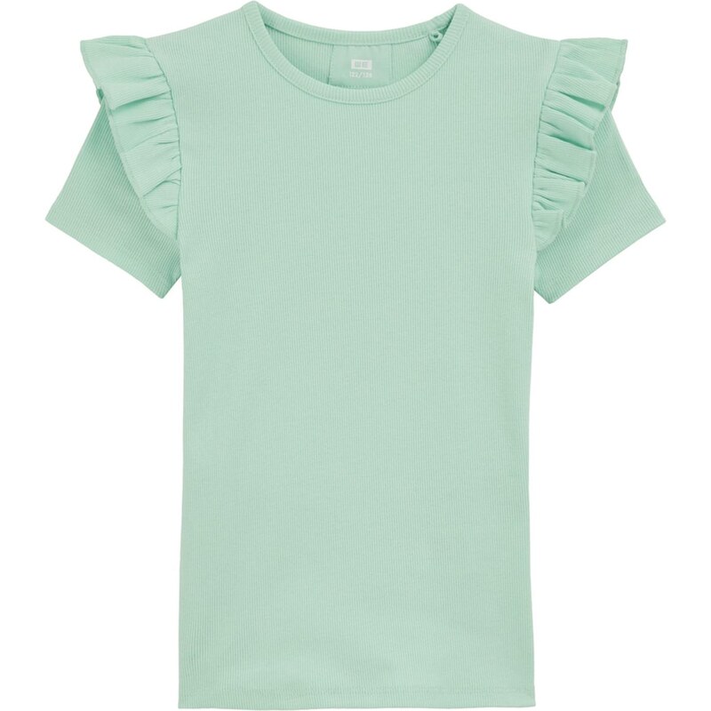 WE Fashion Tričko Meisjes svetlozelená 67103656