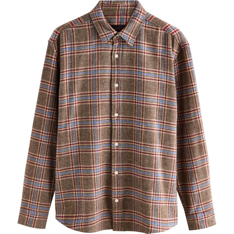 Next Košeľa svetlomodrá / hnedá 67103775