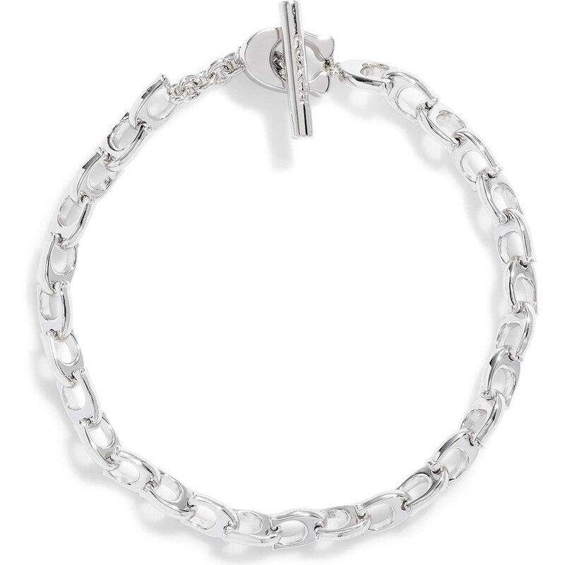 COACH Náramok Signature strieborná 67103795