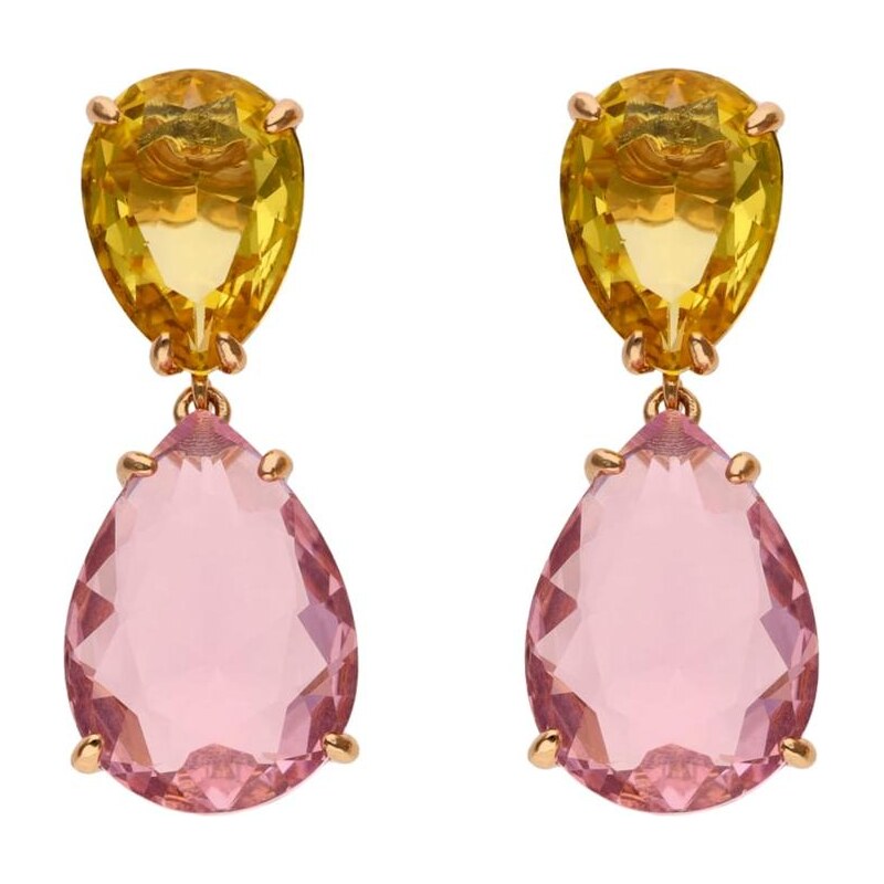 faina Náušnice žltá / zlatá / ružová 67103800