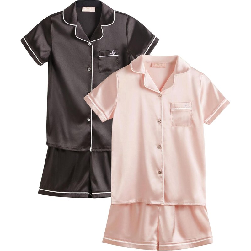 Lipsy Pyžamo pastelovo ružová / čierna 67103810