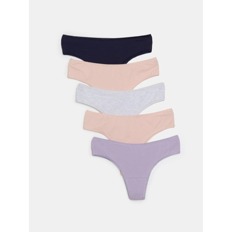 Sinsay - Bavlnené brazílske nohavičky, balenie 5 ks - viacfarebná 67101710