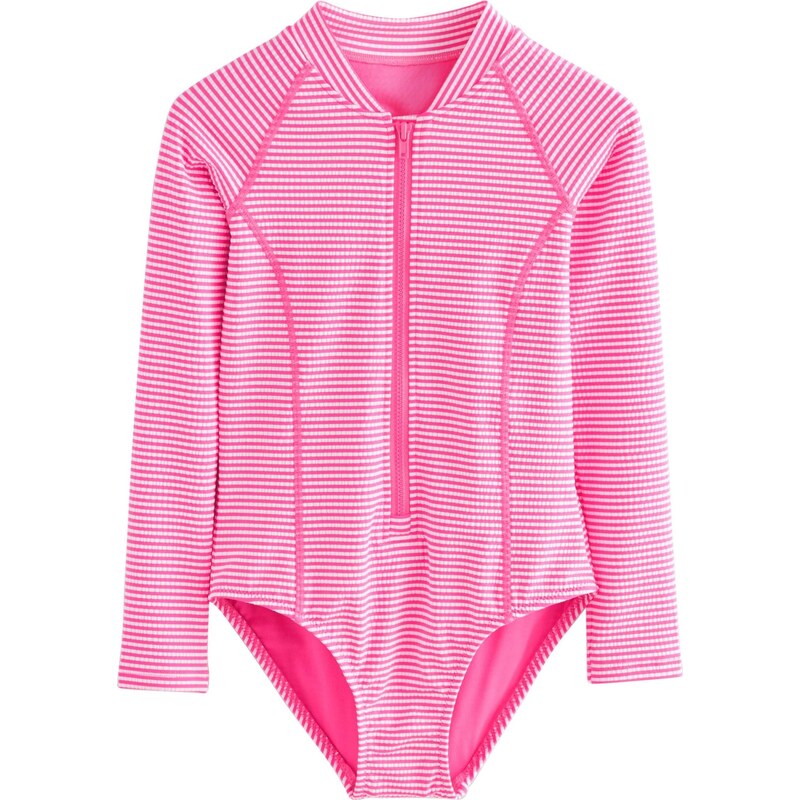 Next Jednodielne plavky ružová / biela 67103856