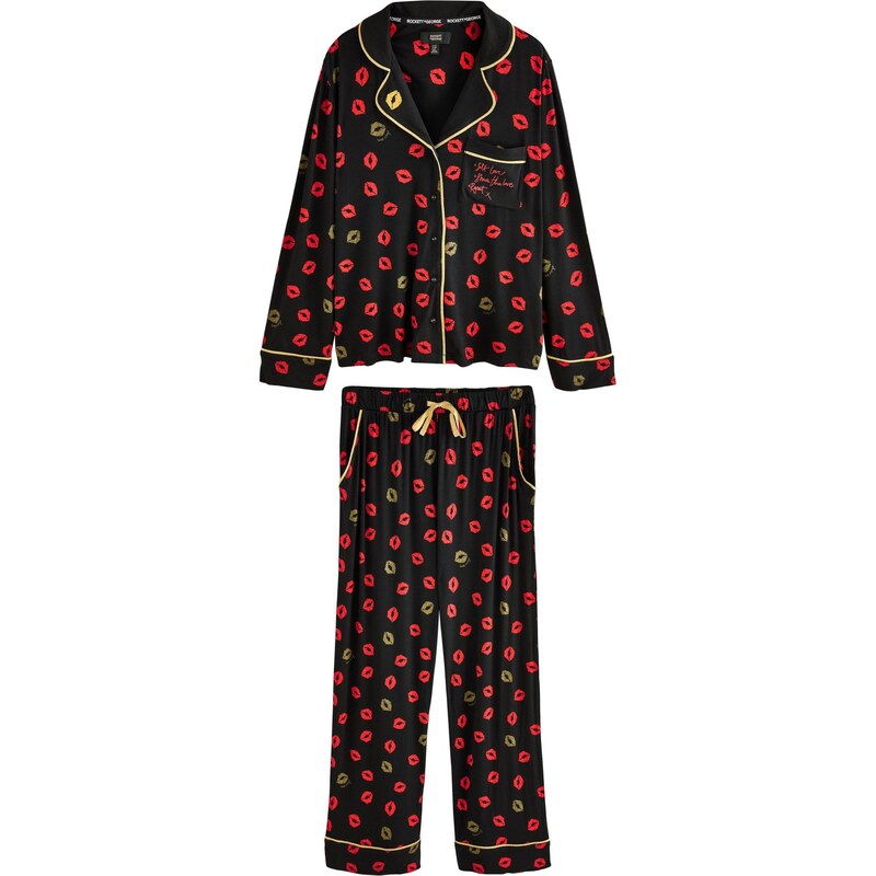 Rockett St George Pyžamo jasne červená / čierna 67103855