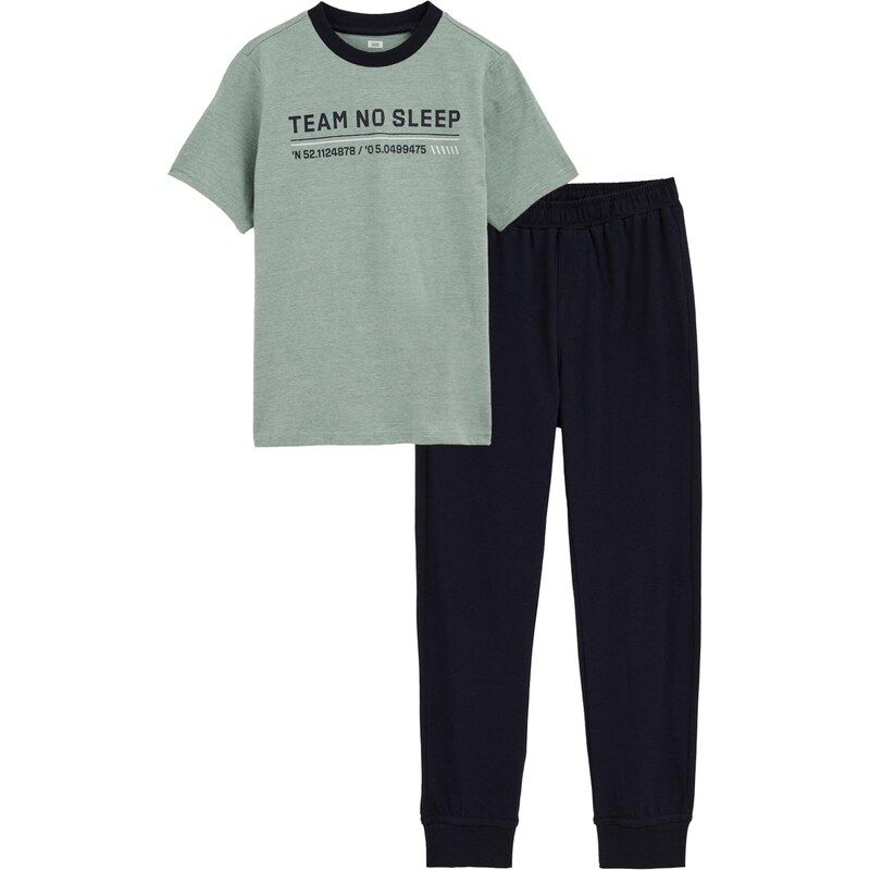 WE Fashion Pyžamo zelená / čierna 67104039