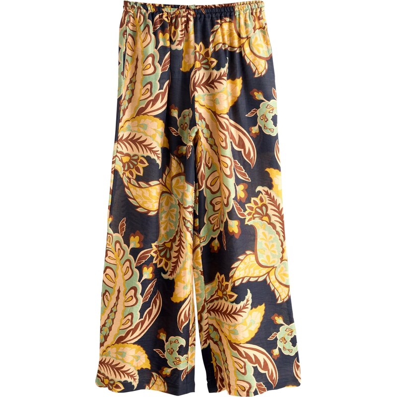 Next Nohavice hnedá / svetložltá / pastelovo zelená / čierna 67104120