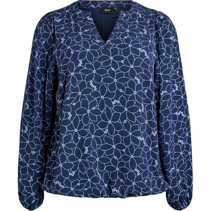 Zizzi Blúzka Cabine námornícka modrá / biela 67104175