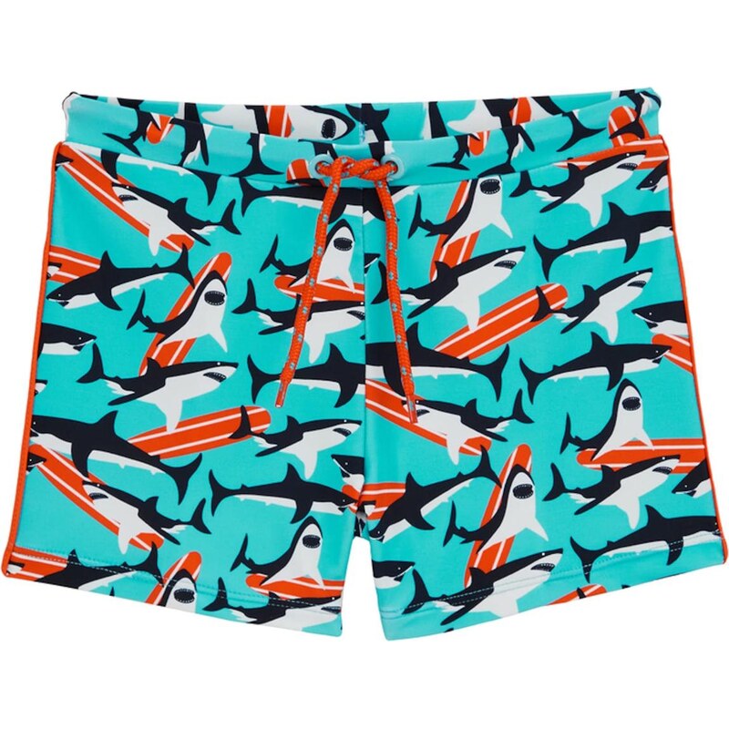 WE Fashion Plavky tyrkysová / oranžová / čierna 67104152