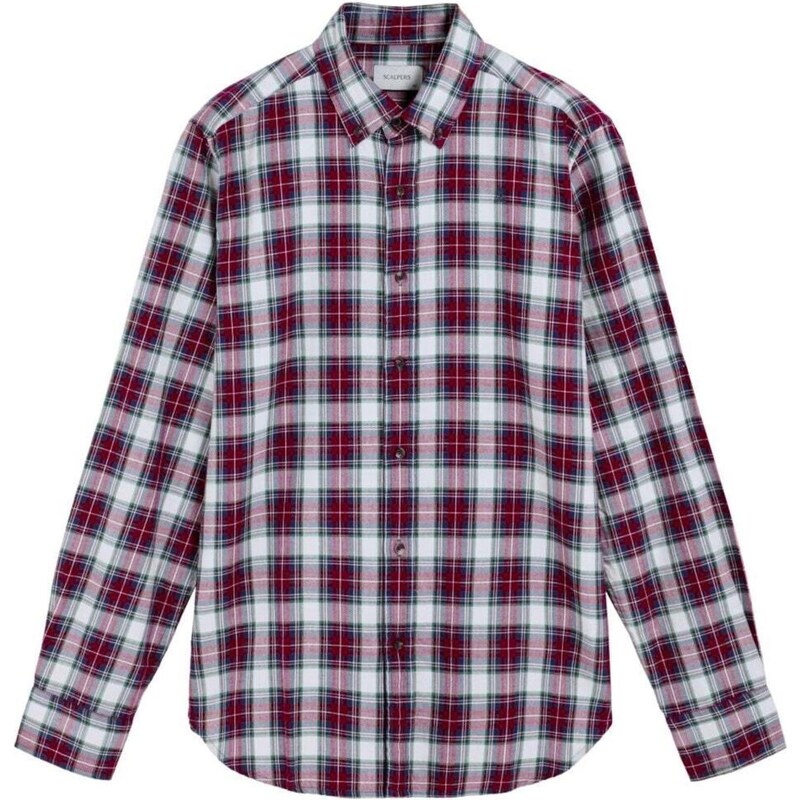 Scalpers Tričko Tartan Check modrá / sivá / červená 67104171