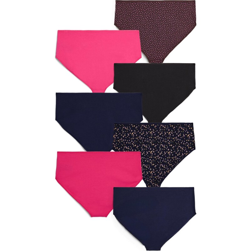 Devoted by Zizzi Nohavičky Week hnedá / ružová / čierna 67104383