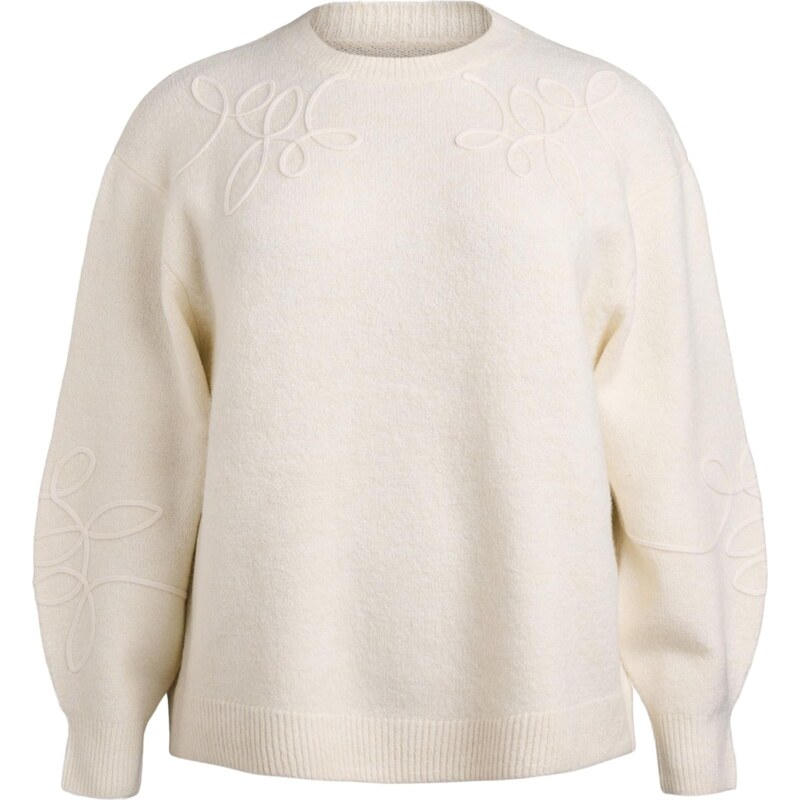 Zizzi Sveter MALVA biela ako vlna 67104384