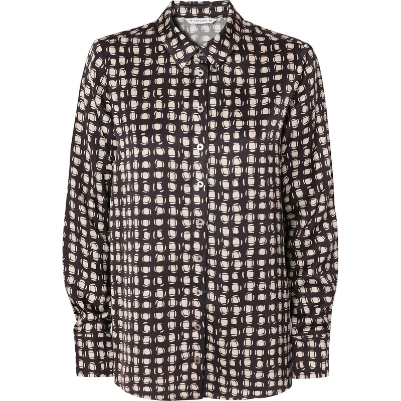 TATUUM Blúzka NIKA béžová / čokoládová 67104506