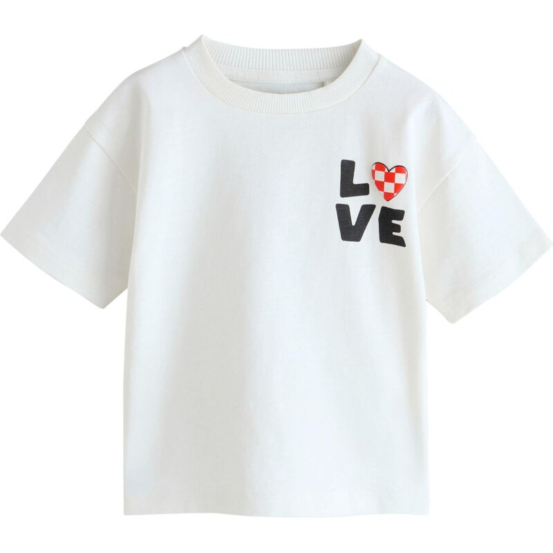 Next Tričko jasne červená / čierna / biela 67104596