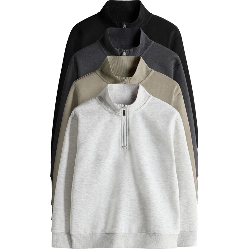 The Set Mikina svetlosivá / tmavosivá / kaki / čierna 67105000