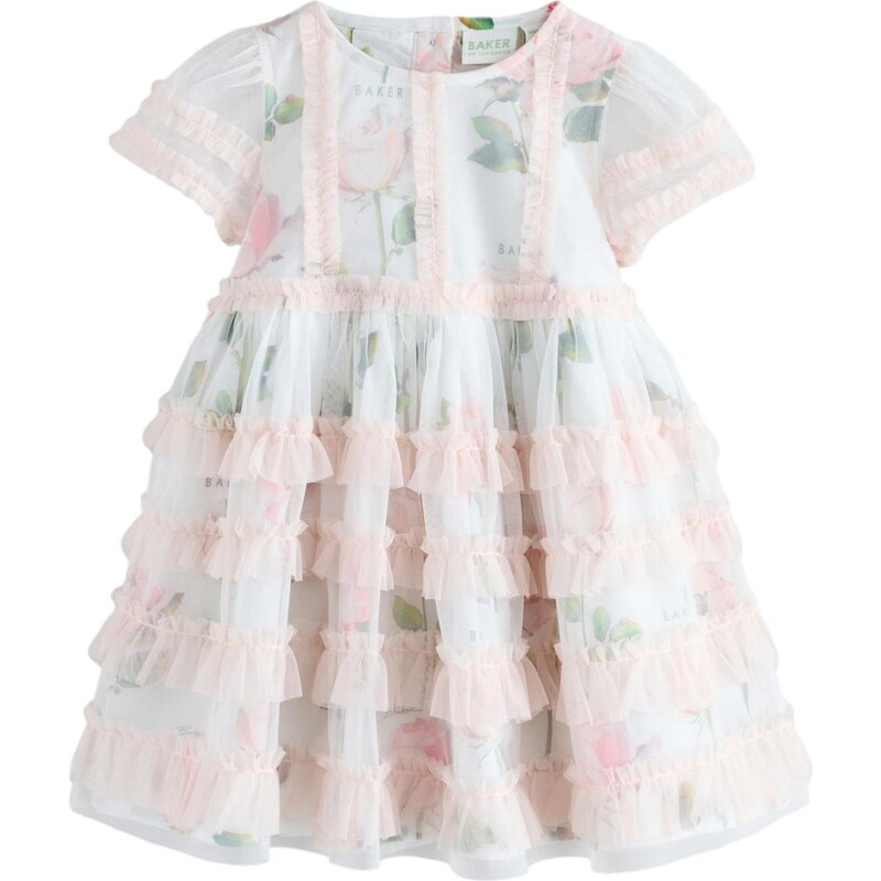 Baker by Ted Baker Šaty zelená / púdrová / biela 67105073