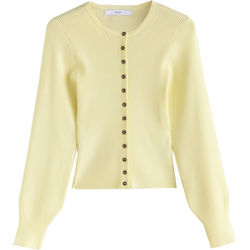 Next Kardigán pastelovo žltá 67105094