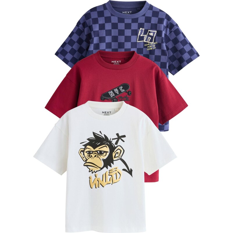 Next Tričko modrá / zmiešané farby / červená / biela 67105099