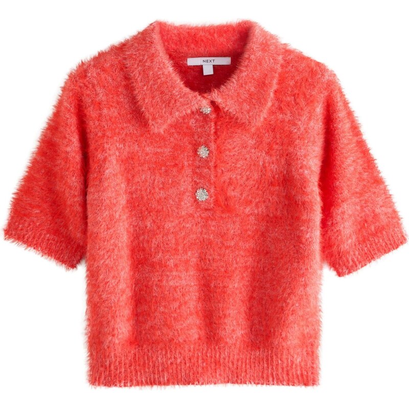 Next Sveter oranžovo červená 67105095