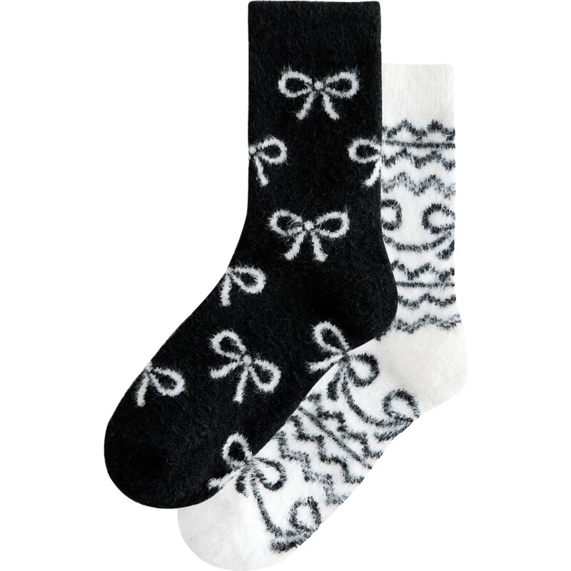 Next Ponožky čierna / biela 67105124