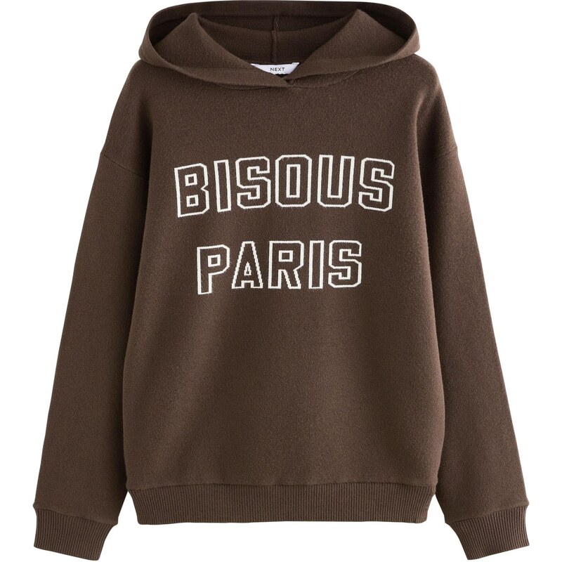 Next Mikina čokoládová / biela 67105106