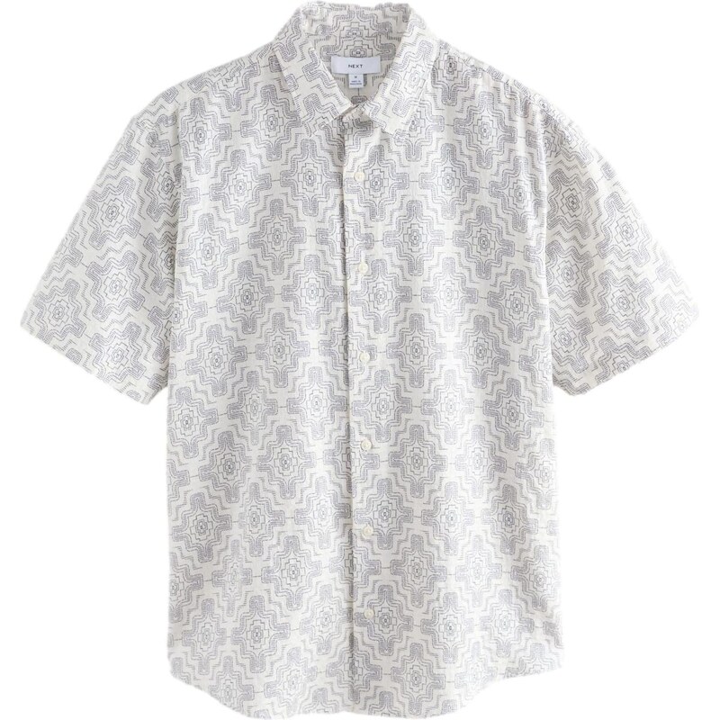 Next Košeľa nebielená / tmavomodrá 67105111