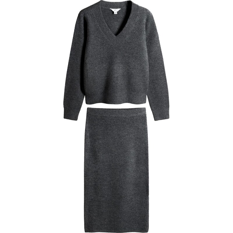 The Set Sveter sivá 67105121