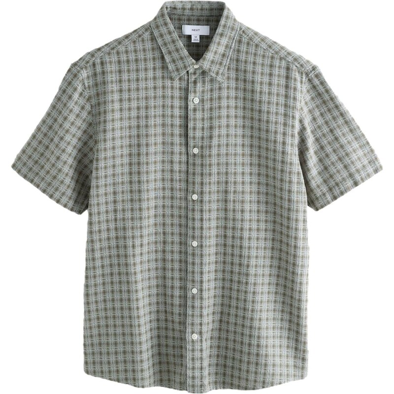 Next Košeľa svetlosivá / zelená 67105154