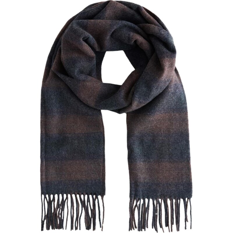 Next Šál námornícka modrá / hnedá 67105168