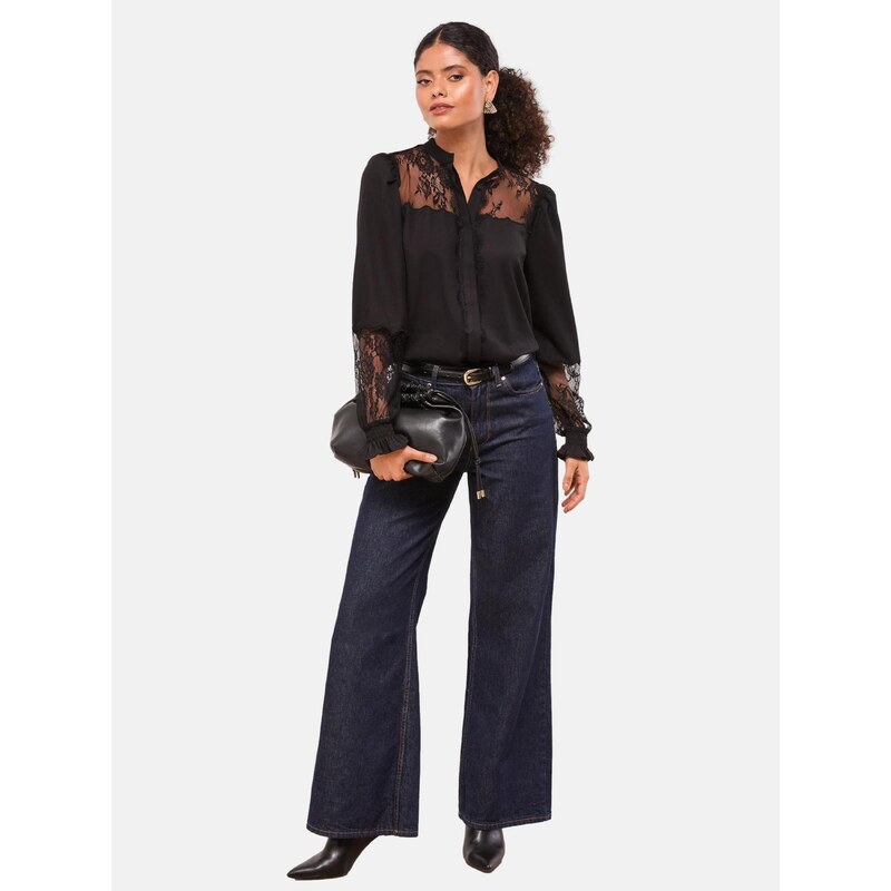 Lipsy Blúzka čierna 67105157