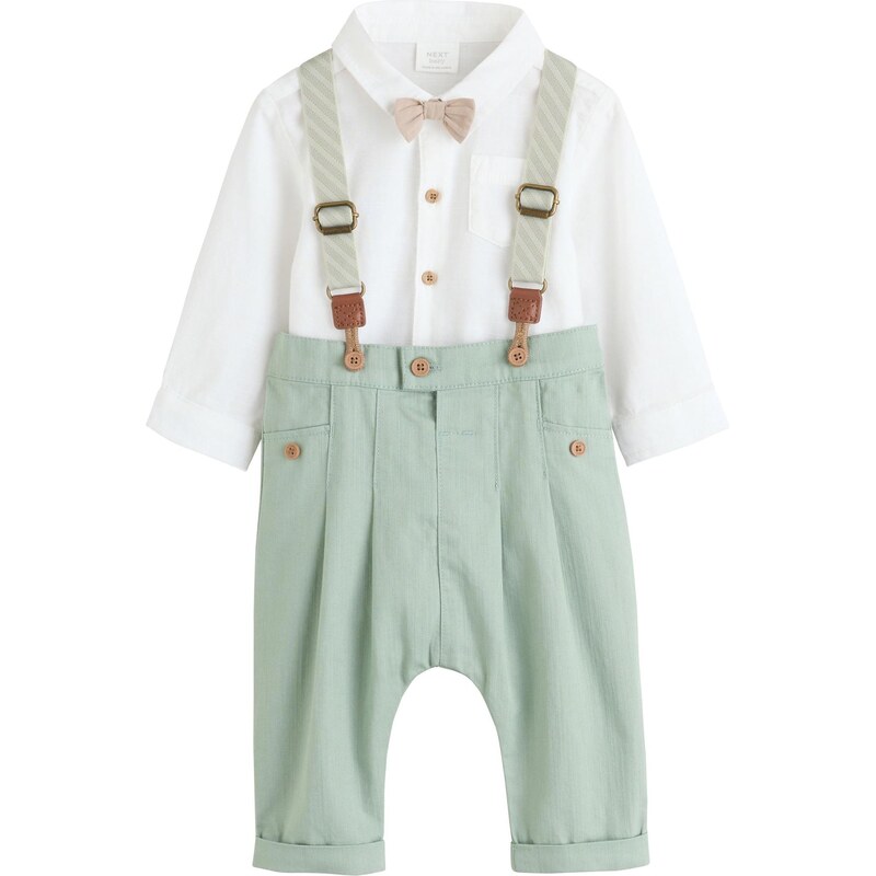 Next Set brokátová / mätová / biela 67105185