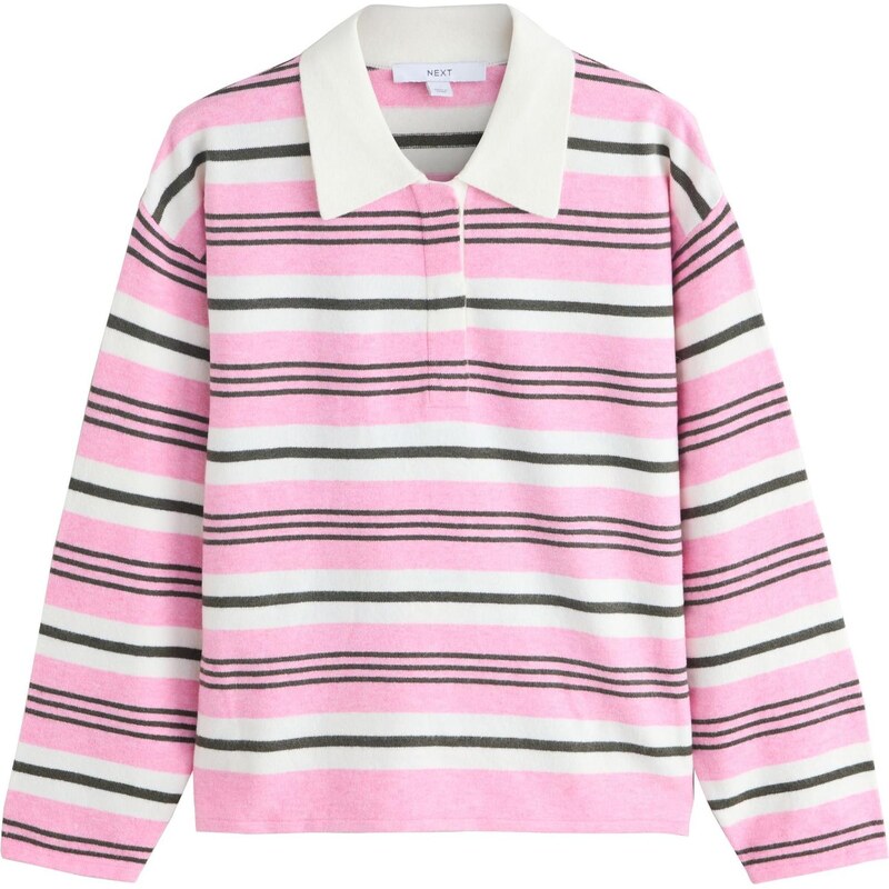 Next Sveter svetloružová / čierna / biela 67105176