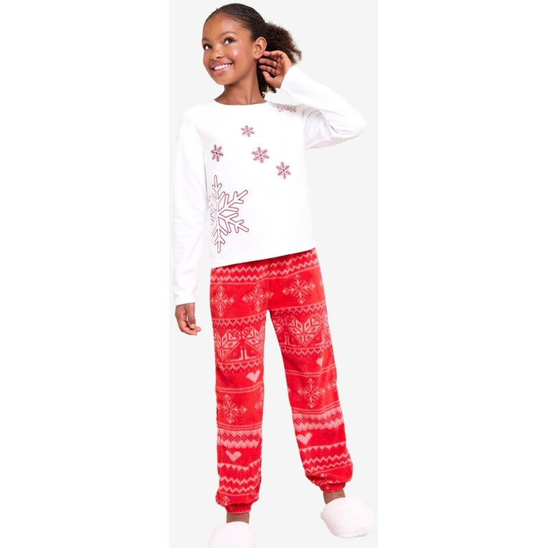 Lipsy Pyžamo červená / biela 67105258