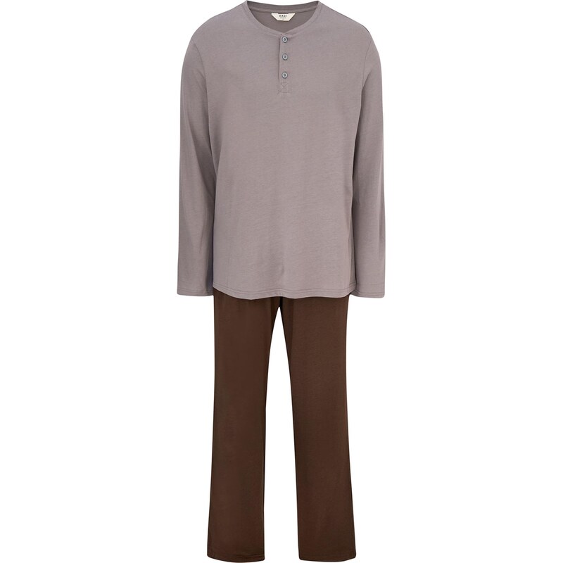 Dagi Dlhé pyžamo hnedá / farby bahna 67105330