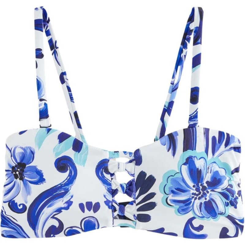 Next Bikinový top námornícka modrá / svetlomodrá / biela 67105387