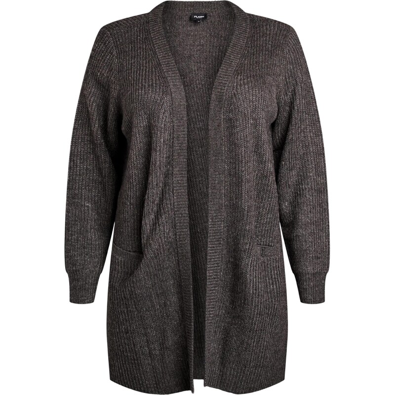 Zizzi Oversize kardigán FLLOLA tmavosivá 67105419