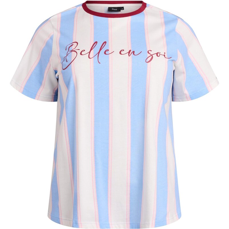 Zizzi Tričko MALLYIS svetlomodrá / ružová 67105420