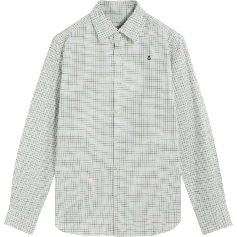 Scalpers Košeľa Country zelená / kaki 67105441