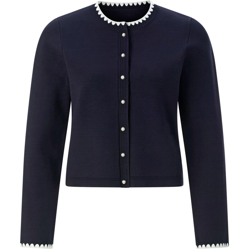 Rich & Royal Kardigán modrá / tmavomodrá / biela 67105500