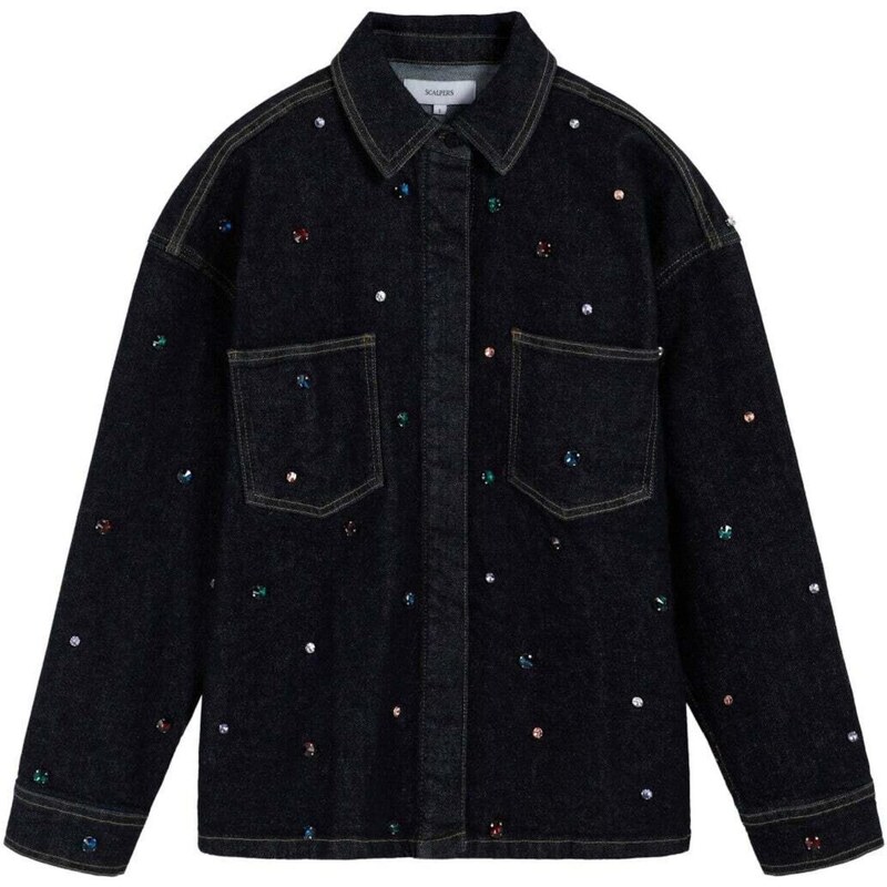 Scalpers Blúzka modrá denim 67105506