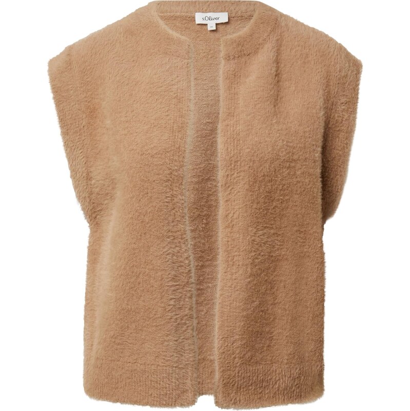 s.Oliver Pletená vesta svetlohnedá 67105523