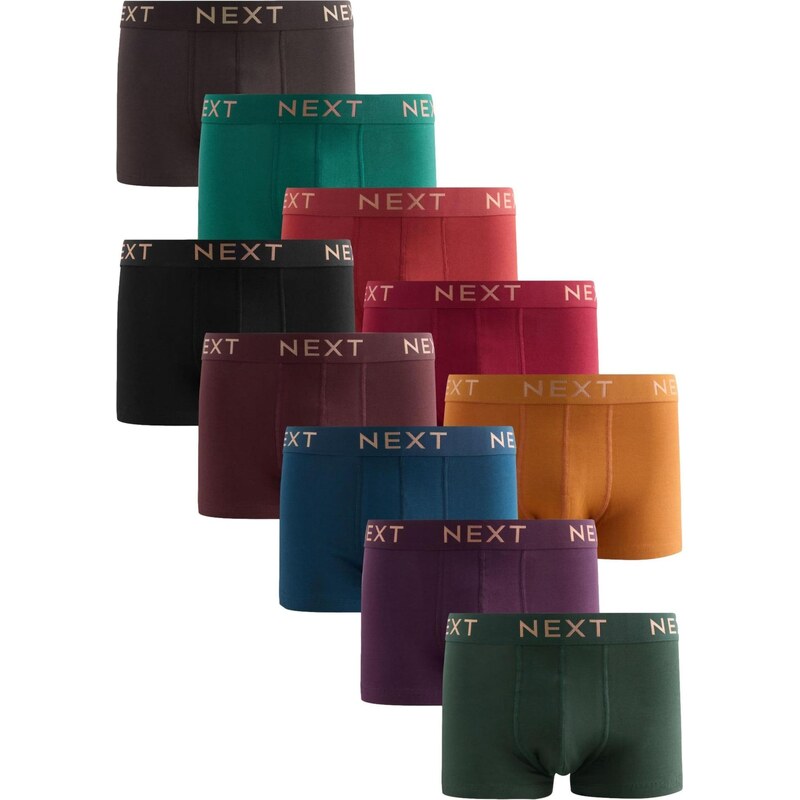 Next Boxerky modrá / tmavohnedá / zelená / jedľová / fialová / 67105565