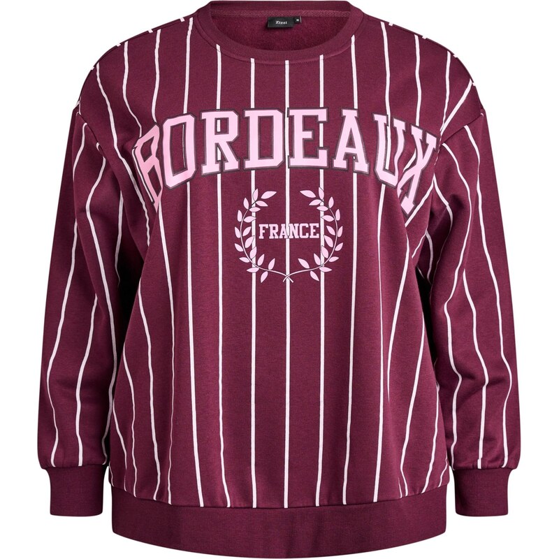 Active by Zizzi Mikina bordová / biela 67105727