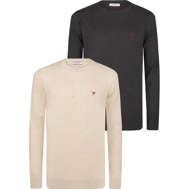 Felix Hardy Sveter svetlobéžová / čierna 67105695