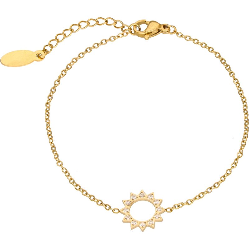 faina Náramok zlatá / priehľadná 67105839