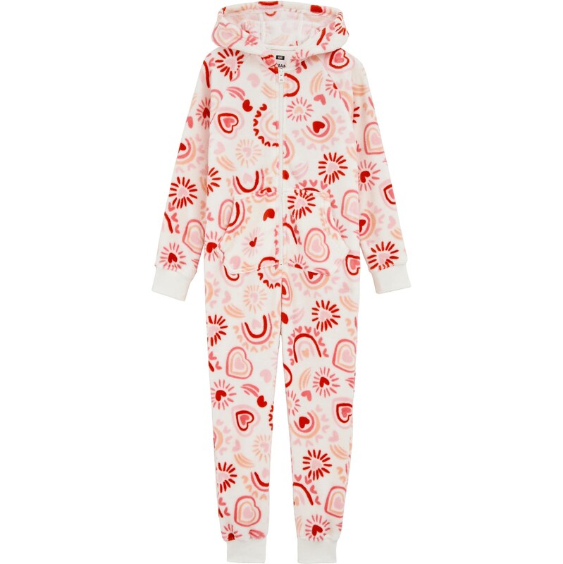 WE Fashion Pyžamo ružová / tmavoružová / biela 67105748